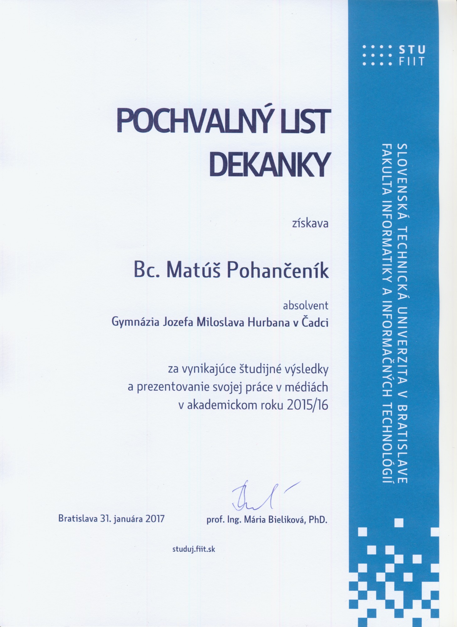 Ďakovný list