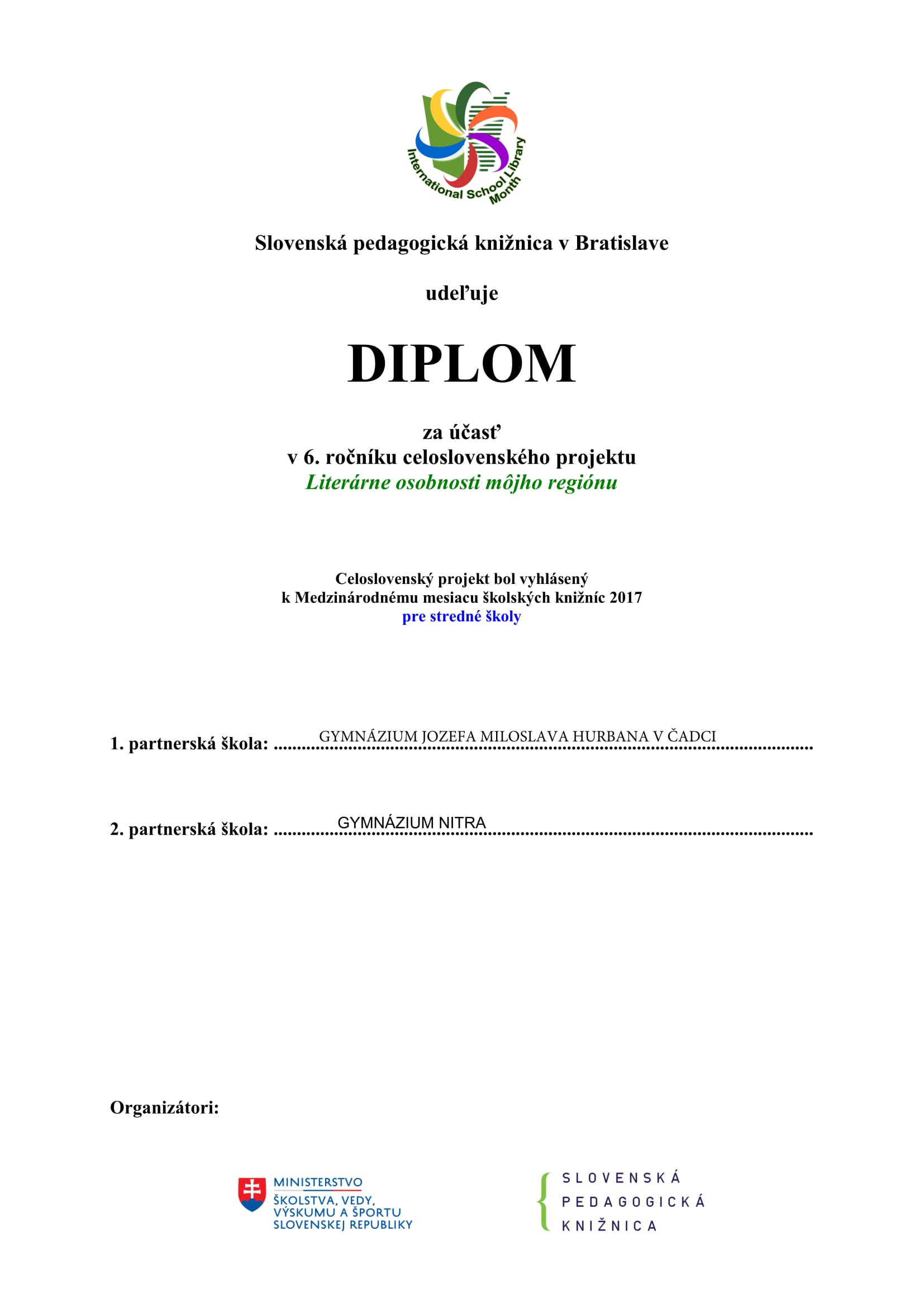 Tvorivé záložky - diplom