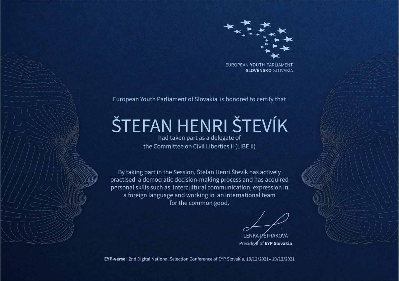 Certifikát